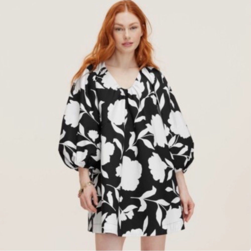 Kate Spade X Target Black and White Floral Mini Dress